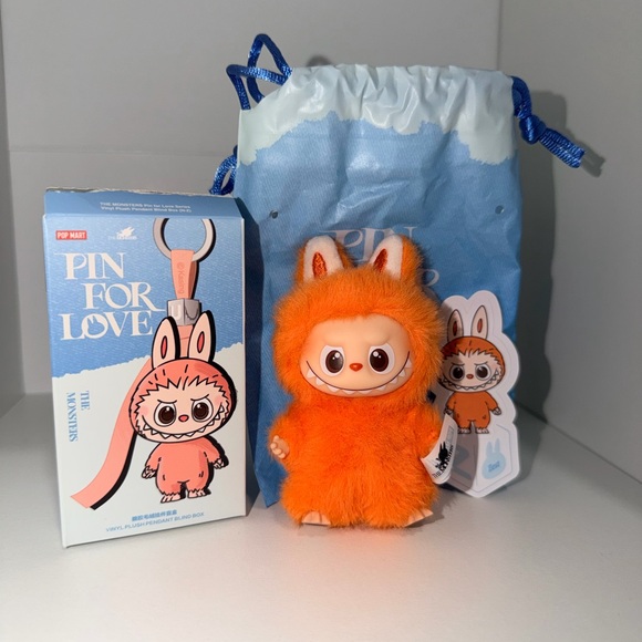 POP MART Other - The Monsters Pin For Love Series Labubu Plush Keychain Blind Box - Z